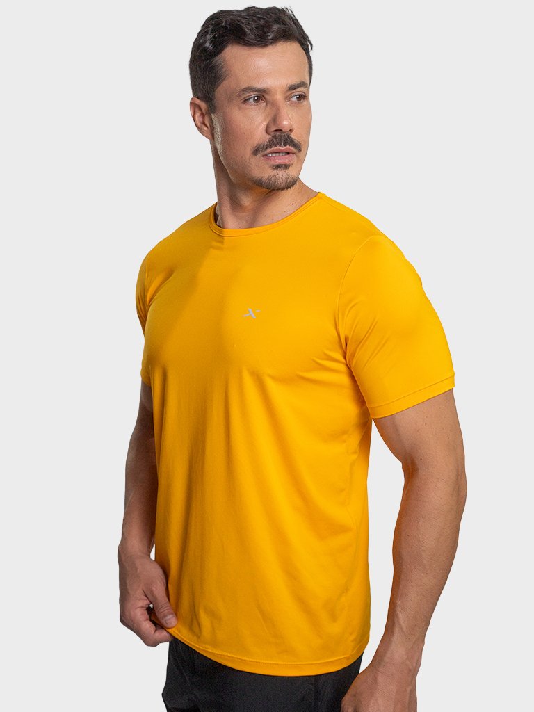 camisa newdry curta amarelo 5