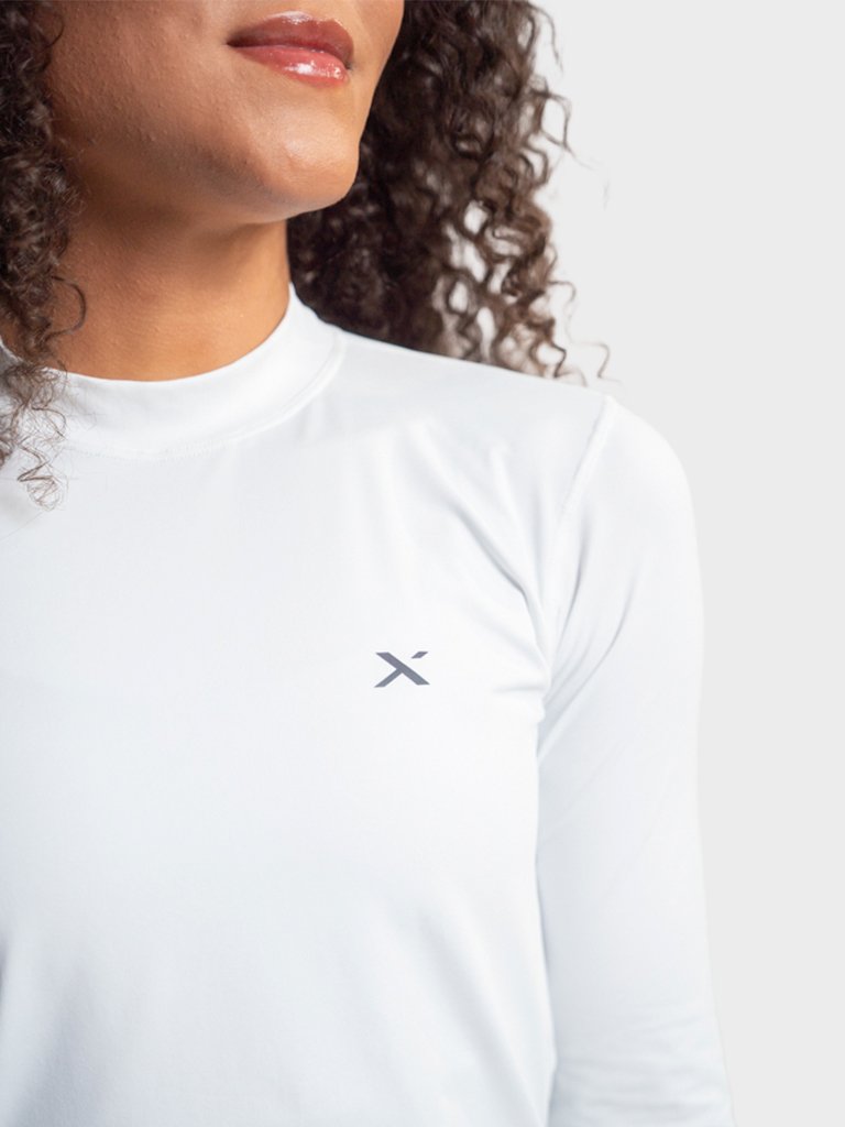 camisa feminina gola alta ice branca 6