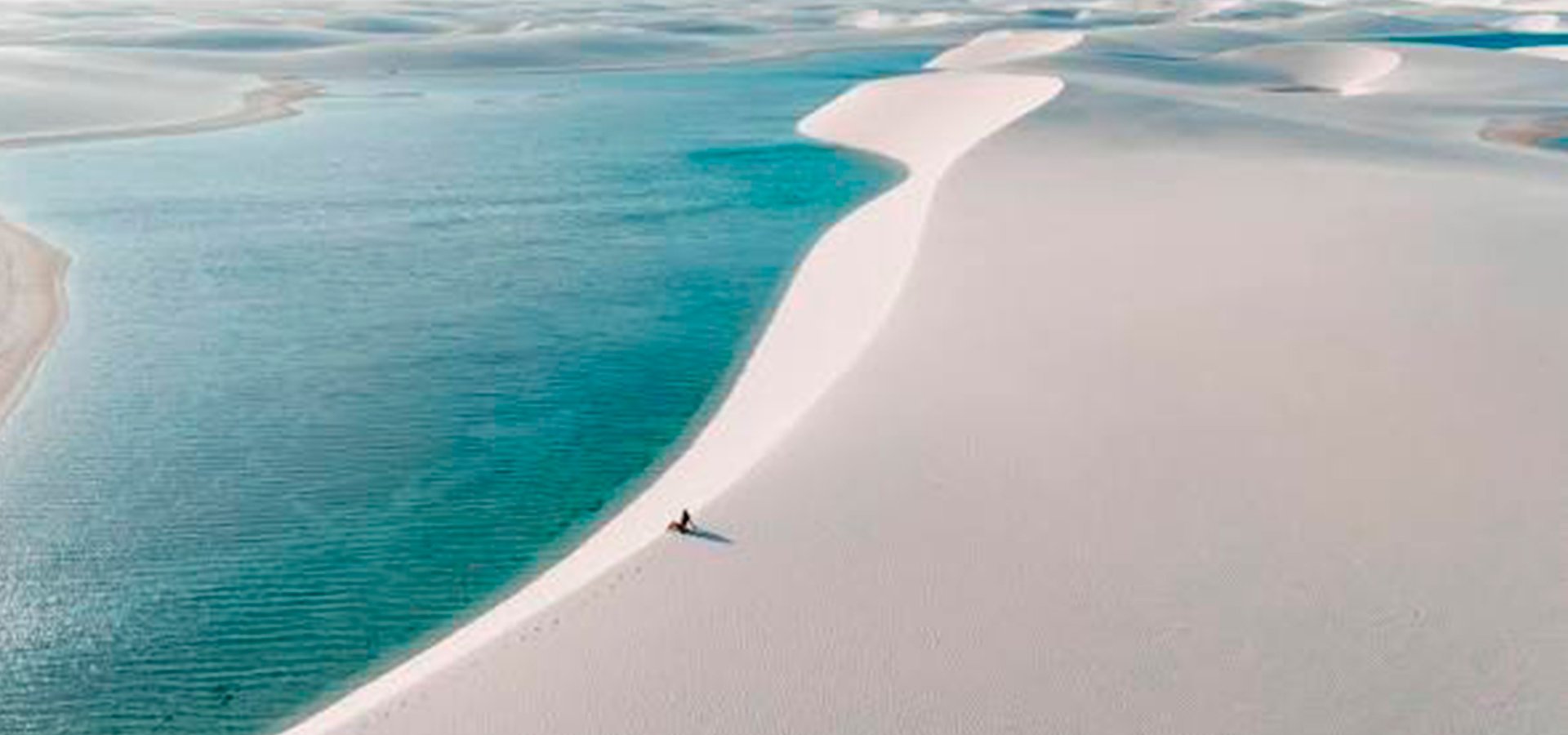 Vista editorial do Lençóis Maranhenses
