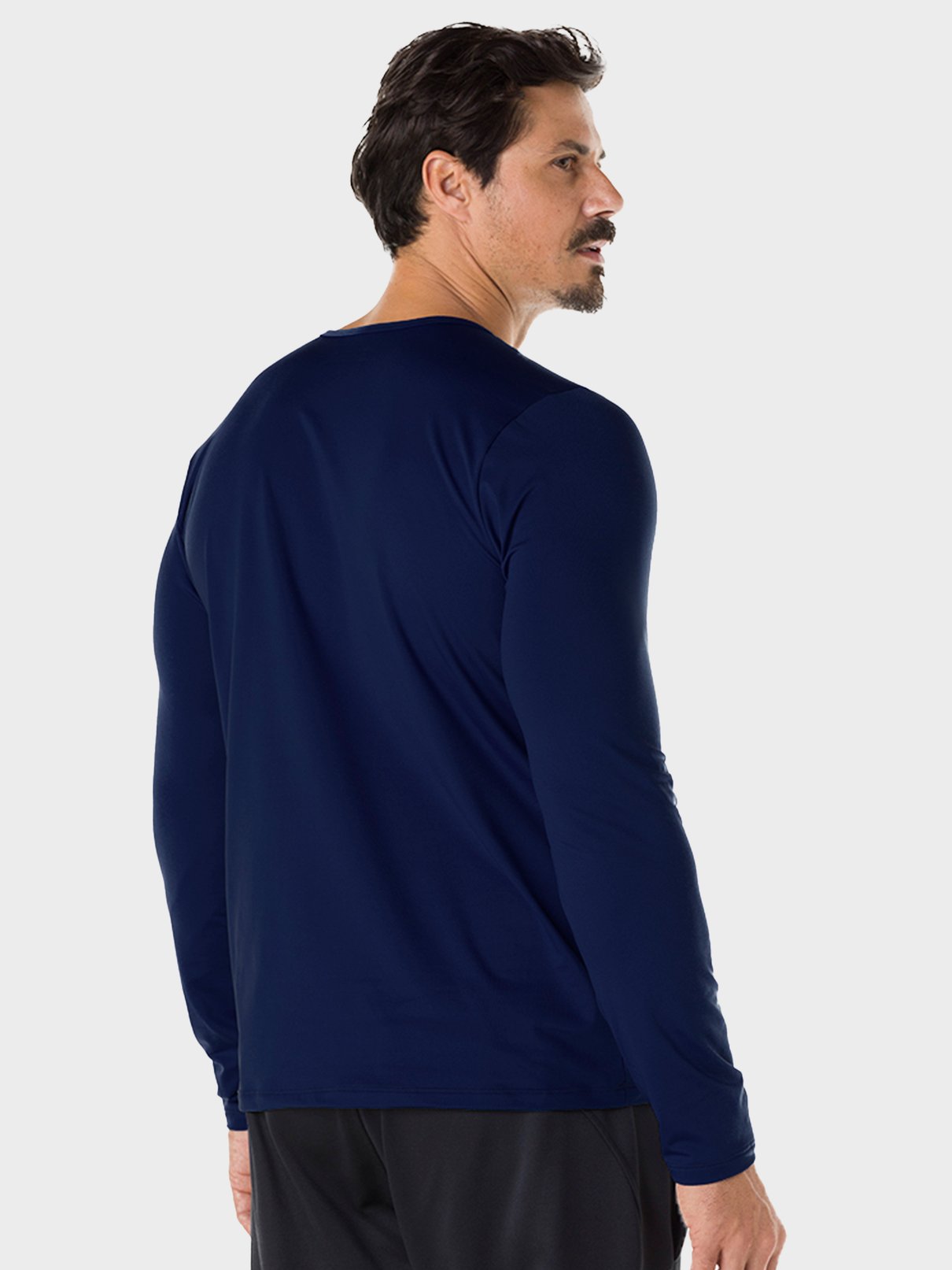 camisa termica leve para frio masculina protecao solar manga longa marinho costa